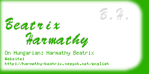 beatrix harmathy business card